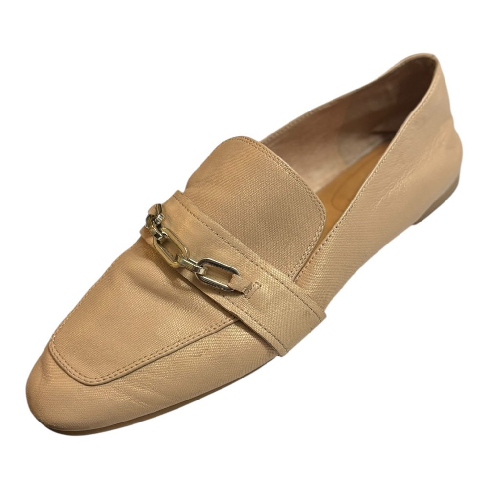 Corso Como Karri Loafers Nude Flats with Silver Chain Women’s Size 10